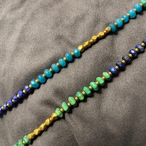 Silpada Two-Tone Metal & Multi-Stone Statement Necklase - Picture 4 of 5